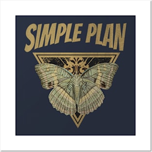 Simple Plan // Fly Away Butterfly Posters and Art